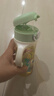 WOIBABY適配貝親直飲吸管奶瓶配件學(xué)飲吸管水杯蓋寬口徑手柄三代通用 綠色（12個(gè)月+）吸管彈力杯蓋+手提繩 曬單實(shí)拍圖