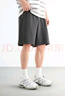 太平鳥(niǎo)男裝休閑褲夏男士黑色運(yùn)動(dòng)中短褲寬松直筒五分褲潮 灰色第二批（寬松） 35 曬單實(shí)拍圖