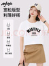 MJ STYLE純棉短袖T恤女2025夏季新款柔軟親膚透氣舒適男女同款寬松上衣 曬單實拍圖
