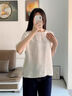 touchmiss杏脂凝光-瓊綃縷新中式織金絞羅圓領(lǐng)氣質(zhì)小上衣女新FSL 奶杏色 L 曬單實(shí)拍圖