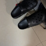 特步（XTEP）運動(dòng)拖鞋外穿男情侶款洞洞鞋男士舒適休閑涼鞋男 A012 黑色 45 曬單實(shí)拍圖