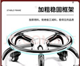 百恒達家用美縫凳子帶輪旋轉(zhuǎn)擦地矮凳美甲修腳圓凳滑輪帶娃兒童學步凳子 彩輪矮凳黑（非主圖款） 曬單實拍圖