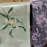 西祠宮坊蘇繡禮盒刺繡絲巾領(lǐng)帶套裝中國(guó)風(fēng)特色禮物送老外伴手禮 真絲圍巾款：淺綠白蘭+灰龍 曬單實(shí)拍圖