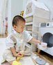 G.DUCKKIDS小黃鴨男童套裝夏季新款兒童新中式漢服中小童唐裝男孩國(guó)風(fēng)兩件套 米色 90 尺碼1~2歲【 80-90cm】 曬單實(shí)拍圖