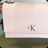 Calvin Klein【情人節禮物】單肩包荔枝紋包包金屬搭扣鏈條翻蓋CK女包斜挎包 曬單實(shí)拍圖