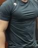 DESCENTE迪桑特TRAINING系列綜訓(xùn)接觸涼感男士T恤短袖針織衫 TQ-藍(lán)綠色 M (170/92A) 曬單實拍圖