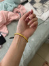 京佳金包銀手鐲古法黃金素圈實(shí)心傳承系列不掉色送女友老婆母親禮物 54號圈口手鐲約30克 包金1.5克金 曬單實(shí)拍圖
