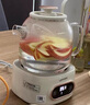 美的（Midea）花漾0膠水全玻璃全自動養(yǎng)生壺 多功能煮茶壺 母嬰燒水壺恒溫電熱水壺煮茶器花茶壺1.2L YS12B102 曬單實(shí)拍圖