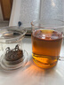富光玻璃杯茶杯男女辦公帶把花茶杯茶水分離過(guò)濾泡茶杯子家用水杯 透明色-玻璃把手+自帶內膽400ml 曬單實(shí)拍圖