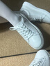 零度尚品男鞋板鞋男夏季新款透氣潮流真牛皮小白鞋戶外百搭輕便休閑鞋子男 白色 【標(biāo)準(zhǔn)皮鞋碼】 41 曬單實(shí)拍圖