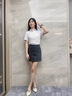 藤原印 高端工作服定制t恤短袖polo訂制翻領文化衫印logo企業(yè)衣服裝刺繡 白色 S 曬單實拍圖