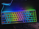 狼蛛（AULA）HERO 68HE Ultra鋁坨坨磁軸鍵盤RT電競游戲客制化機械有線RGB燈效萬磁王軸無畏契約8K回報率 68Ultra 電泳白色【玉皇磁軸】碳定位板 曬單實拍圖