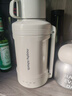 摩飛電器（Morphyrichards）電熱水壺便攜式燒水壺旅行熱水壺?zé)婵毡貕夭讳P鋼保溫瓶大容量戶(hù)外 MR6061 1L 椰奶白 曬單實(shí)拍圖