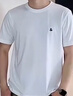 杰克·瓊斯（JACK&JONES）25年男裝T恤男夏季T恤舒適男士短袖涼感多色上衣純色水洗不易走形 本白色A06 M 175 曬單實拍圖