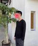 CEO雅戈爾春秋季休閑含桑蠶絲男圓領(lǐng)長袖t恤中青年簡約男裝純色體恤 湖蘭 M 170 曬單實拍圖