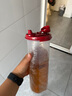 特百惠（Tupperware）特價(jià)處理/微花保溫盒廚房工具合集/多種容量/多種款式廚房好物 油壺890ml-微花 曬單實(shí)拍圖