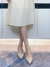 獵吶包頭涼鞋女2025新款夏季小個(gè)子細(xì)跟尖頭后空高跟鞋單鞋氣質(zhì)溫柔 包頭高跟涼鞋【米白】 37 腳細(xì)瘦拍小一碼，寬胖正碼拍 曬單實(shí)拍圖
