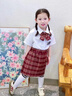 緣妕凌1283六一中小學生幼兒園詩歌朗誦校服合唱演出服班服園服服裝套裝 贈女款長袖套裝配 100 曬單實拍圖