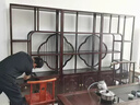 犇貝金花梨木博古架辦公室高檔擺件架古董架新中式書房茶室茶葉展示柜 【花梨木】吉祥一對(duì)+矮柜胡桃色 曬單實(shí)拍圖