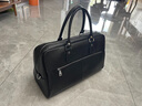 GDGX旅行包男真皮男士手提包大容量商務(wù)短途出差行李包時(shí)尚簡(jiǎn)約男包 黑色 45*19.5*29cm 曬單實(shí)拍圖