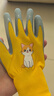 智宙倉鼠防咬手套兒童小學(xué)生勞動(dòng)手套貓咪防抓園藝防護幼兒園趕海手套 黃色貓咪 （xs碼~6-11歲） 曬單實(shí)拍圖