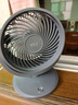VCJ電風(fēng)扇桌面/USB小風(fēng)扇/小電扇/廚房電風(fēng)扇小型臺(tái)扇 辦公宿舍床頭車載用多功能壁掛式迷你循環(huán)扇 星空灰【插電款+三擋調(diào)節(jié)】 曬單實(shí)拍圖