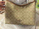 蔻馳（COACH）Laurel 31單肩斜挎手提包流浪包腋下包女包情人節(jié)618送女生禮物 淺卡其色CR149IMNLJ 曬單實(shí)拍圖