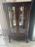 皇加豪庭美式全實(shí)木酒柜客廳靠墻電視邊柜玻璃玄關(guān)柜帶抽雙門(mén)展示柜餐邊柜 胡桃色 雙門(mén)71*31*130.5cm 曬單實(shí)拍圖