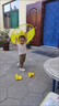 鹿色兒童雨衣小黃鴨卡通帽傘寶寶防水雨鞋幼兒園斗篷雨衣網(wǎng)紅飛碟雨披 S碼 身高85-120厘米 曬單實拍圖