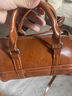 chongsukei小ck感復古小包包女式2026新款季百搭斜挎包時(shí)尚手提波士頓包 棕色帶掛件 曬單實(shí)拍圖