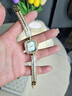 CULISR KESNR小CK金穗女士手表十大品牌高級感輕奢小眾防水石英名表送女友禮物 超閃小金穗【愛馬仕橙禮盒】 曬單實(shí)拍圖