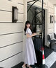 謎秀法式天絲棉連衣裙2025夏季新款小個子氣質(zhì)收腰顯瘦泡泡袖裙子女 紫色 M 曬單實拍圖