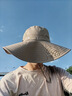 回力（Warrior）防曬漁夫帽男夏季遮陽(yáng)帽透氣大檐帽子戶外登山運(yùn)動(dòng)太陽(yáng)帽潮流涼帽 卡其色【加寬帽檐 加大頭圍版】 曬單實(shí)拍圖