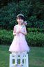 迪士尼公主裙女童生日禮服夏季新款兒童裙子女孩高級連衣裙童裝蓬蓬裙 粉色 110 曬單實(shí)拍圖