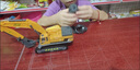 追雀益智兒童玩具車挖掘機(jī)玩具汽車挖土機(jī)鉆頭仿真模型木材運(yùn)輸車套裝 挖掘機(jī)（特價無贈品）塑封膜包裝 曬單實(shí)拍圖