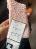 倫洛弗珊瑚絨襪子女中筒冬季加厚地板襪柔軟舒適珊瑚絨家居襪保暖毛毛絨襪子睡眠襪兩雙裝 軟綿綿珊瑚絨襪（少女粉+天空藍） 均碼 曬單實(shí)拍圖