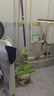妙潔膠棉拖把家用卡槽型膠棉頭 免手洗滾輪式擠水海綿拖把拖布墩布 原裝拖把+3通用頭【共4頭】 曬單實(shí)拍圖