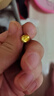 沃爾金999足金3D小金珠貓眼珠金豆古法珠六字真言轉(zhuǎn)運珠配珠散銅錢珠diy 8mm貓眼珠0.44g 曬單實拍圖