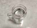 富光玻璃杯雙層泡茶水杯辦公杯帶把 大容量男女士水杯子支持團(tuán)購(gòu)定制 海浪藍(lán)570ml【鋼蓋+加厚杯底】 曬單實(shí)拍圖