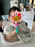 OAK FAMILY寶寶飯兜兒童罩衣小孩吃飯防水防臟防污 絨球兔 均碼 曬單實(shí)拍圖