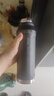 恩爾美（nRMEi）保溫保冷杯大容量男士316不銹鋼噸桶噸戶外騎行便攜運動水壺杯子 黑色1000ml【抗菌316/保溫保冷】 曬單實拍圖