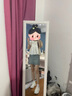 妙奕嘉短袖t恤女夏季新款襯衫女士襯衣正肩上衣顯瘦遮肚子時尚甜美寬松 淡黃色褶皺甜美蝴蝶結印花短袖 M 【建議85-115斤】 曬單實拍圖
