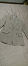 尚都比拉抗皺職業(yè)西裝套裝女春秋正裝小西服外套闊腿褲兩件套 卡其色 S  曬單實拍圖