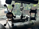 RAM車(chē)載手機支架 牧馬人JK專(zhuān)用汽車(chē)中控臺滑軌螺絲固定導航支架 手機支架+運動(dòng)相機支架 曬單實(shí)拍圖