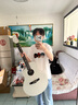 Natasha娜塔莎水星初學(xué)者入門民謠吉他HPL白色高顏值吉它【吉他情報局】 水星丨41英寸丨缺角丨原聲款 曬單實(shí)拍圖