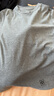 朗姿正肩刺繡短袖T恤修身圓領(lǐng)短款高級感2025年夏季新款氣質(zhì)上衣 中灰色 M 曬單實拍圖