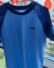 李寧（LI-NING）兒童分體游泳衣男童男孩青少年溫泉速干泳衣泳褲中大童兩件套泳裝 海軍藍(lán)【單套】 140 【高120-130CM重21-26kg】 曬單實(shí)拍圖