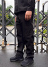 嚴顏速干保安工作服秋冬裝男黑色夏保安工作服春季服裝長袖短袖速干衣 黑色速干夏短套裝+標貼 XL (175) 曬單實拍圖