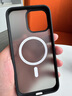 綠聯(lián) 適用iPhone15Promax手機(jī)殼 蘋(píng)果15ProMax磁吸殼 MagSafe保護(hù)套 無(wú)線充電防摔 磨砂黑色 曬單實(shí)拍圖