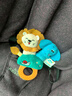 HAPPY MONKEY新生兒動物手指偶玩具嬰兒抓握訓(xùn)練手搖鈴帶寶寶牙膠咬咬樂可入口 牙膠手指偶搖鈴-獅子大象 曬單實拍圖